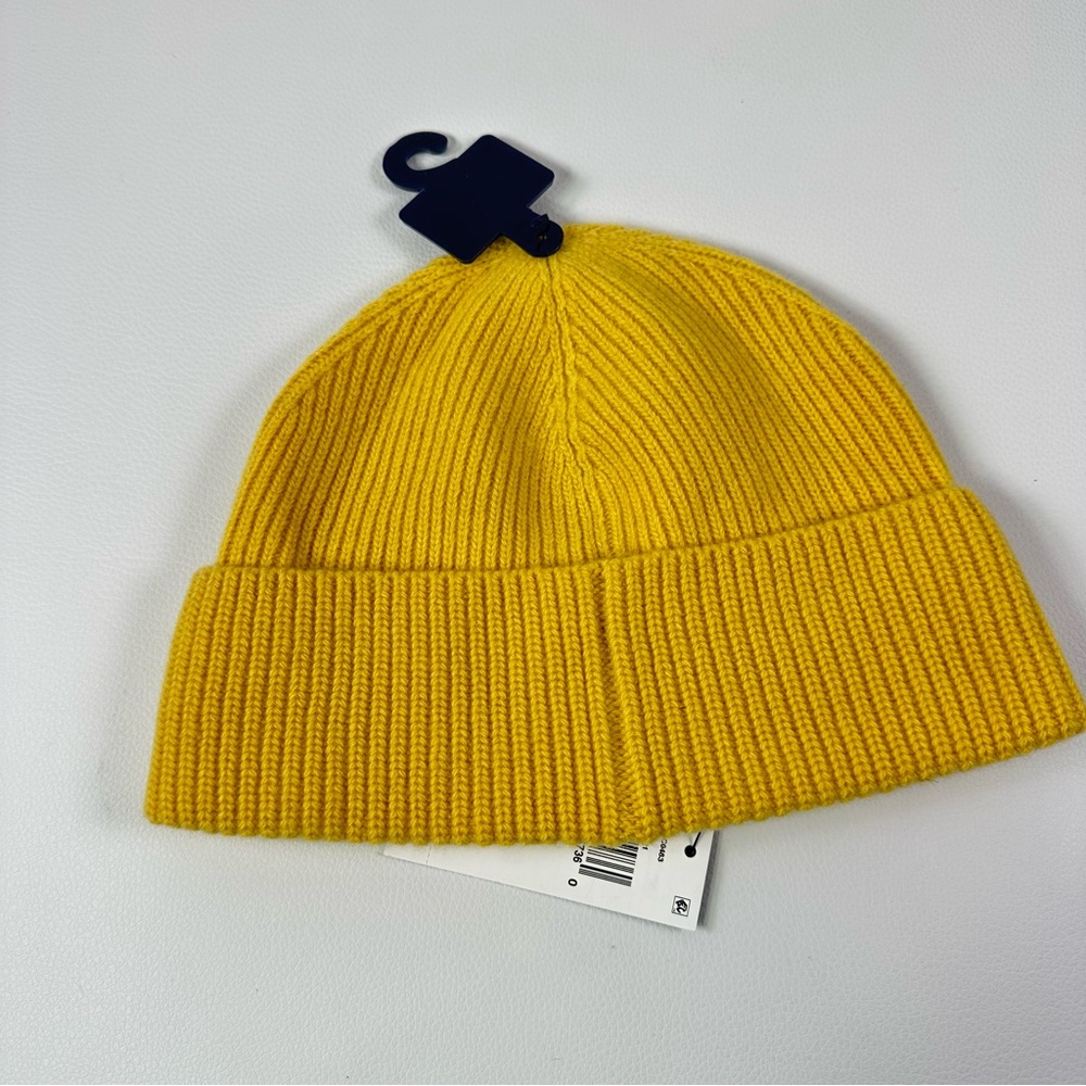 NWT MEN'S POLO RALPH LAUREN SIGNATURE PONY GOLD BUGLE WOOL-BLEND BEANIE HAT - Picture 2 of 5